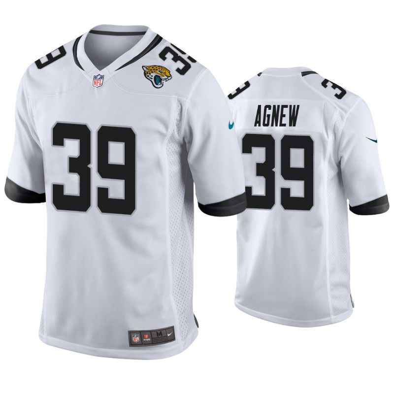 Men Jacksonville Jaguars #39 Jamal Agnew Nike White Game NFL Jersey->jacksonville jaguars->NFL Jersey